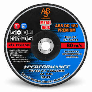 DISCO DE DESBASTE ABS DD 180 PREMIUM