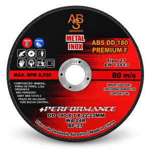 DISCO DE DESBASTE ABS DD 180 PREMIUM F